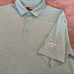 Callaway Golf Polo Shirt :: Large :: Green/White